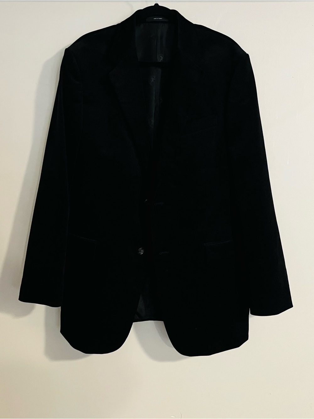 Express Men’s Classic Velvet Black Modern Fit Suit Jacket Size 42R